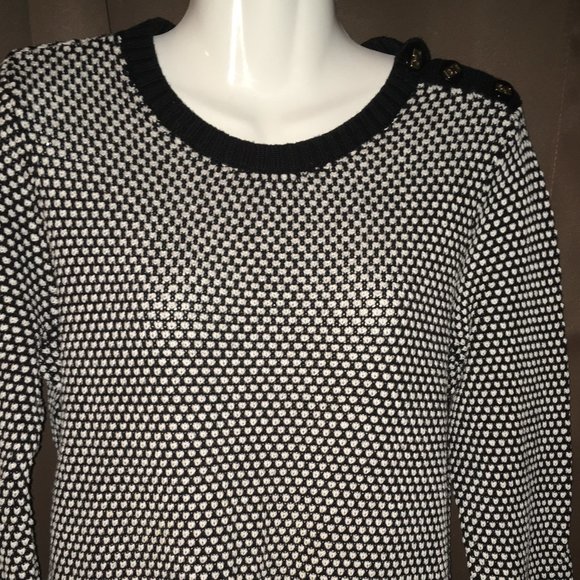 Charter Club Sweaters - Womens Charter Club Metallic Ribbed Trim  Sweater